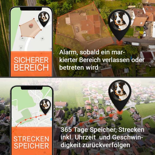 Alarme und Streckenspeicherung für PAJ PET Finder 2.0 PAJ GPS Tracker