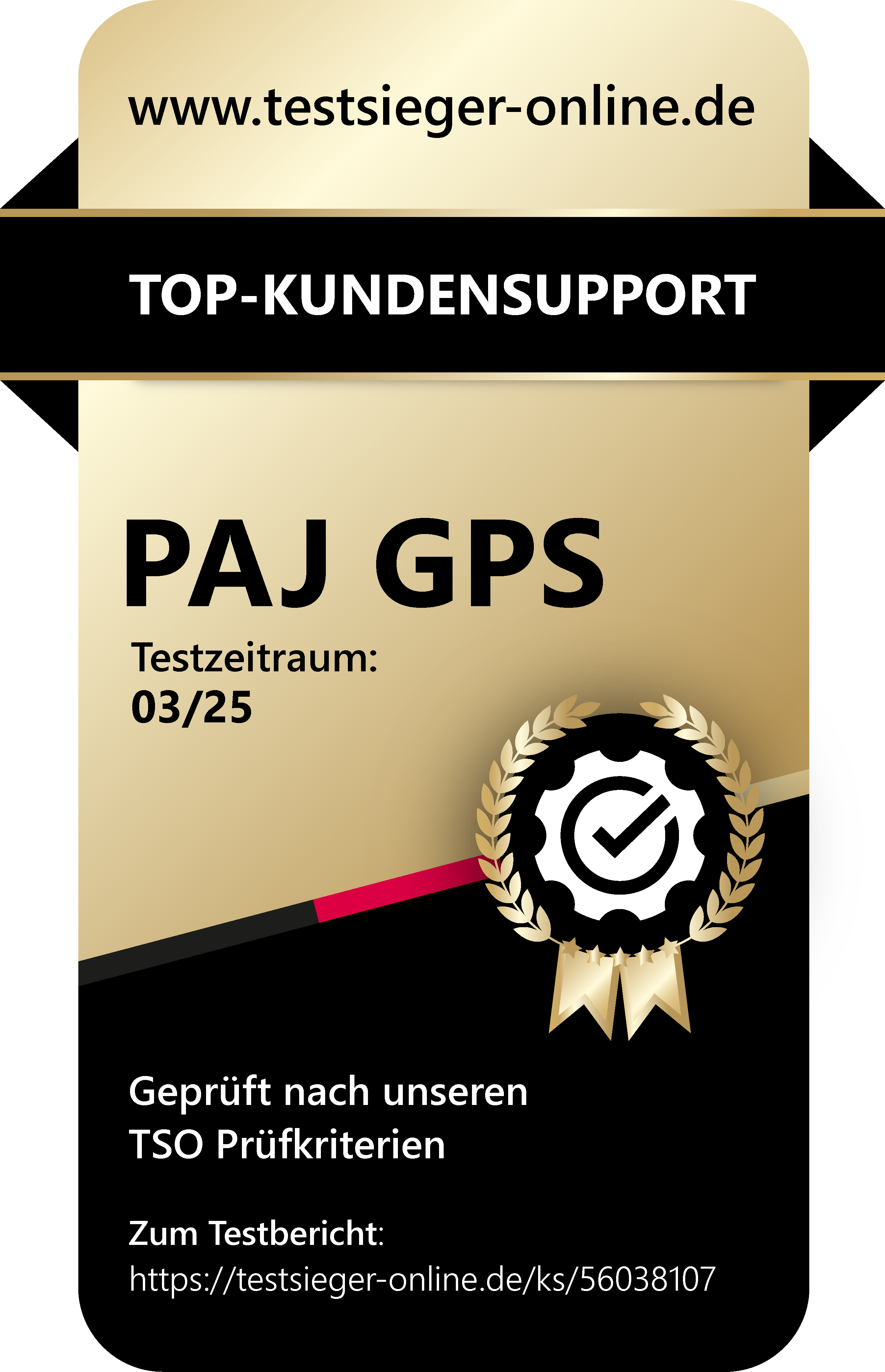 PAJ GPS Tracker Top Kundensupport Testsiegel SEHR GUT