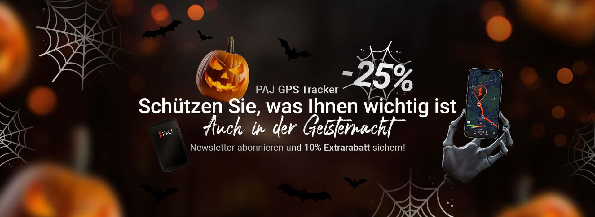 Halloween Banner 2024 PAJ GPS Tracker