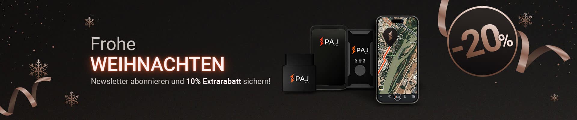 Frohe Weihnachten: 20% Rabatt auf alle PAJ GPS Tracker