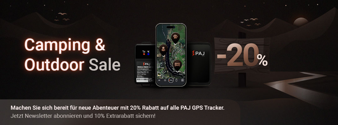 Camping & Outdoor Wochen: -20% Rabatt auf PAJ GPS Tracker